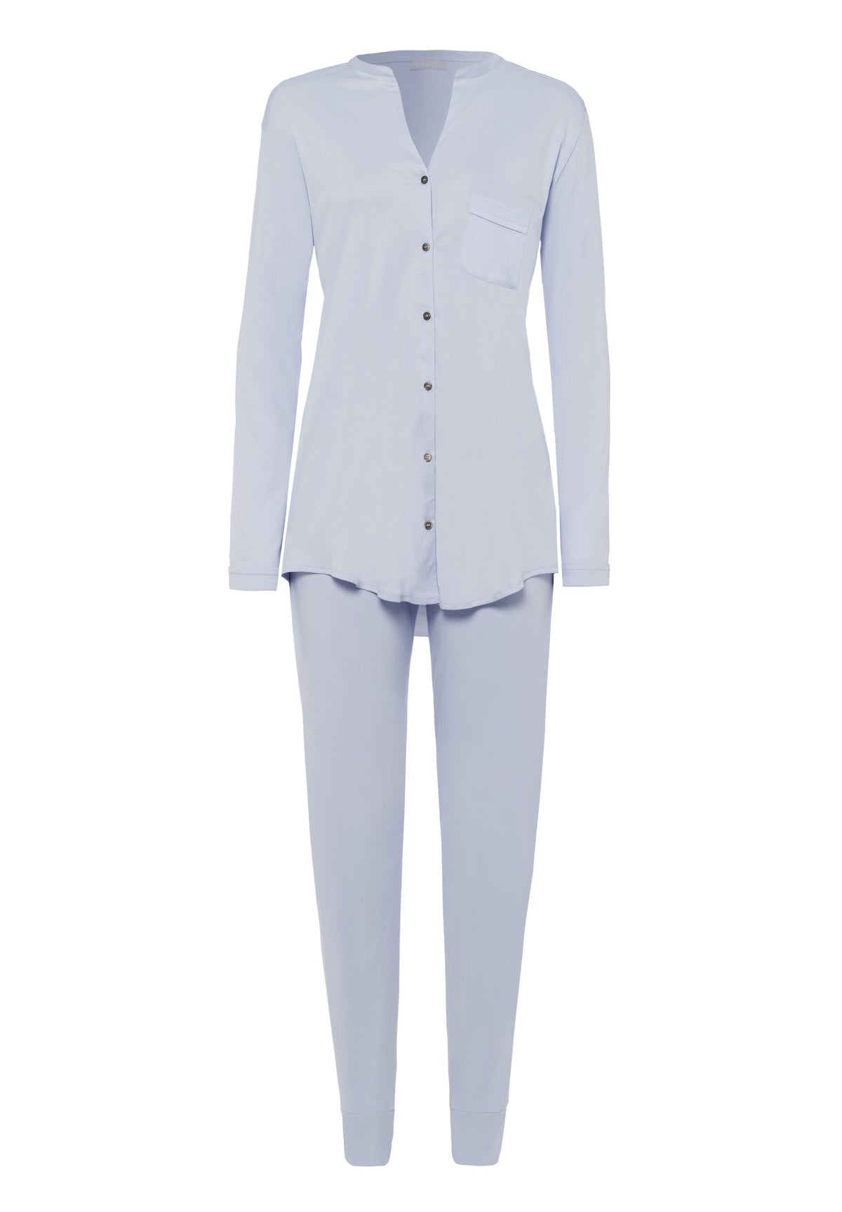 Hanro Pure Essence Pajama Set 77949 | Blue Glow