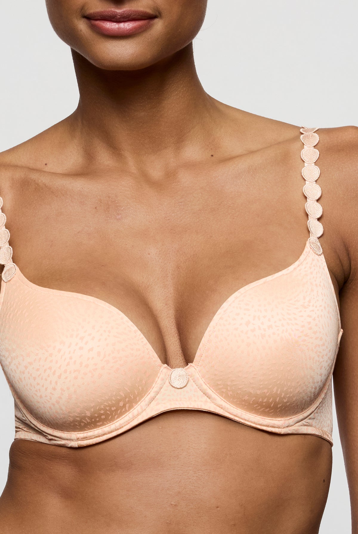 Marie Jo Tom Heart Shape Bra in Peach Whisper