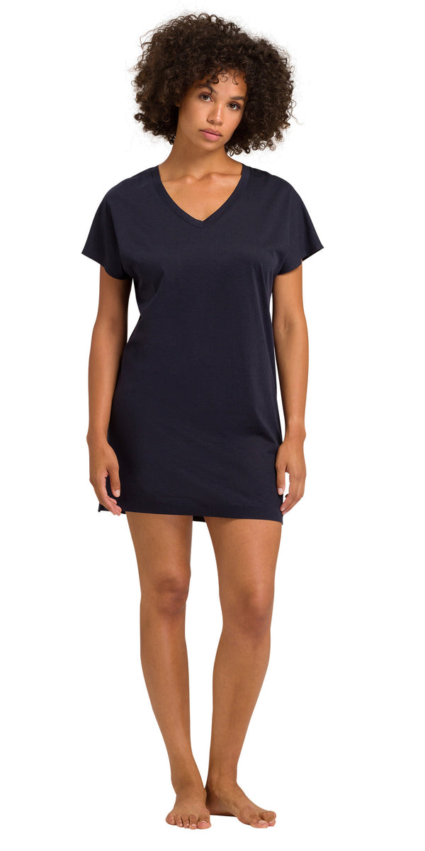 HANRO Laura Bigshirt | Midnight – Ladybird Lingerie