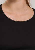 Hanro Cotton Seamless L/S Tee Black