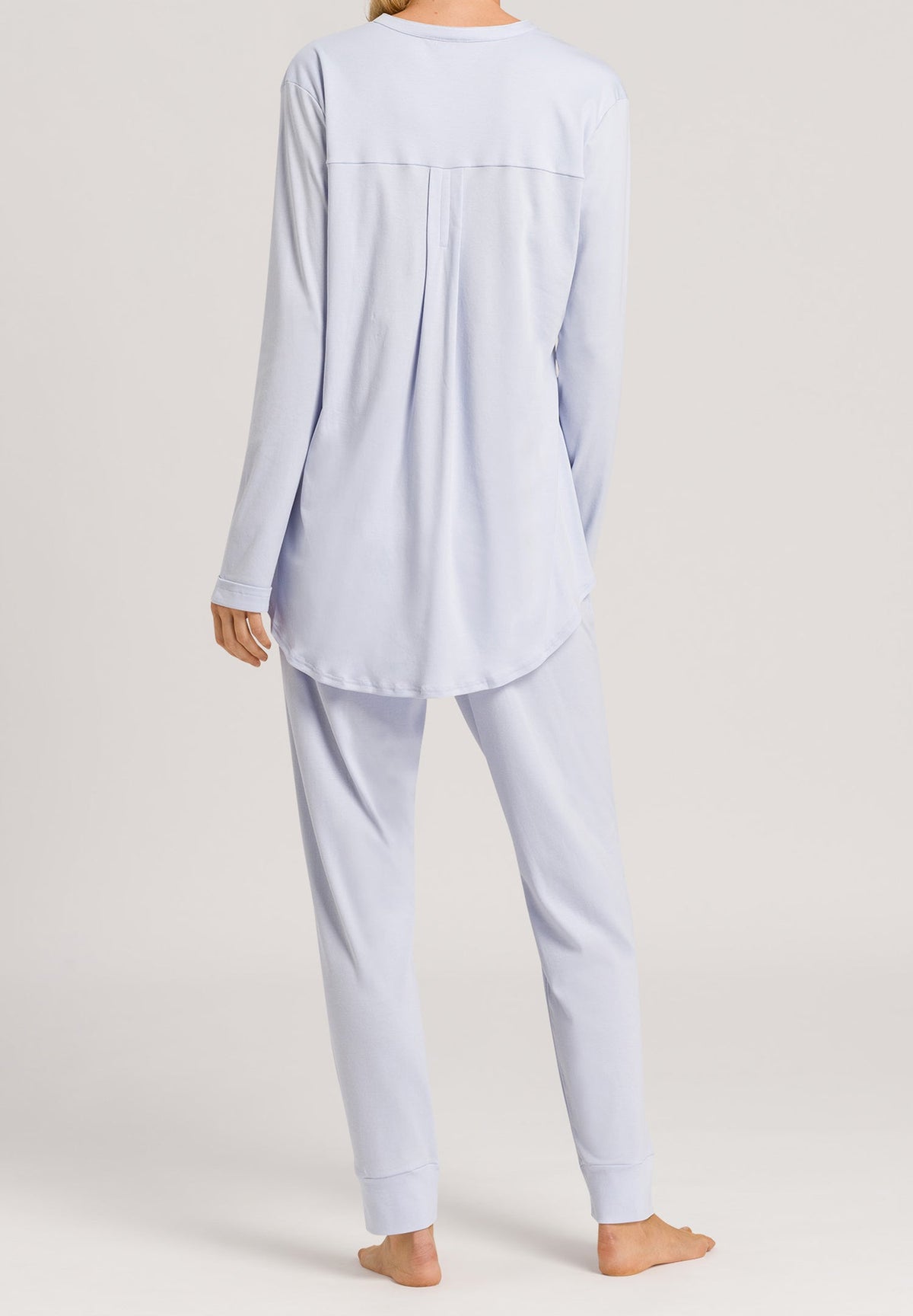 Hanro Pure Essence Pajama Set 77949 | Blue Glow