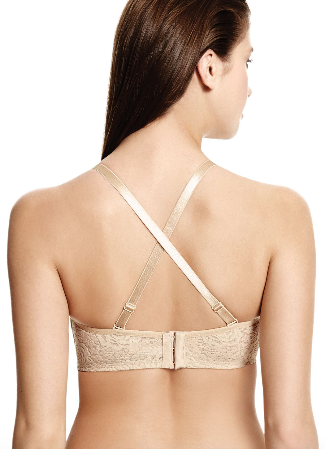 Wacoal Halo Lace Strapless Bra - Naturally Nude